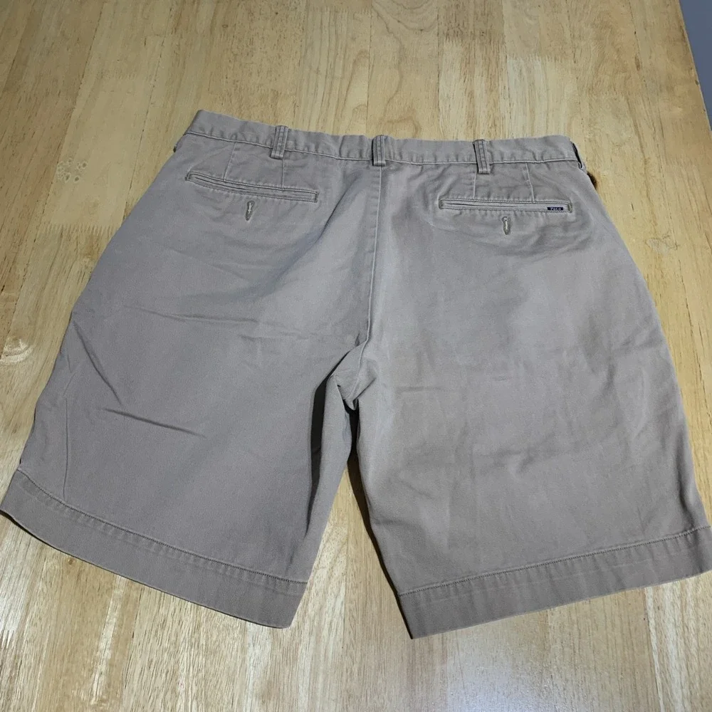 Polo Ralph Lauren Shorts Mens 36 Tan Khaki Flat Front Chino Classic Fit‎ 9